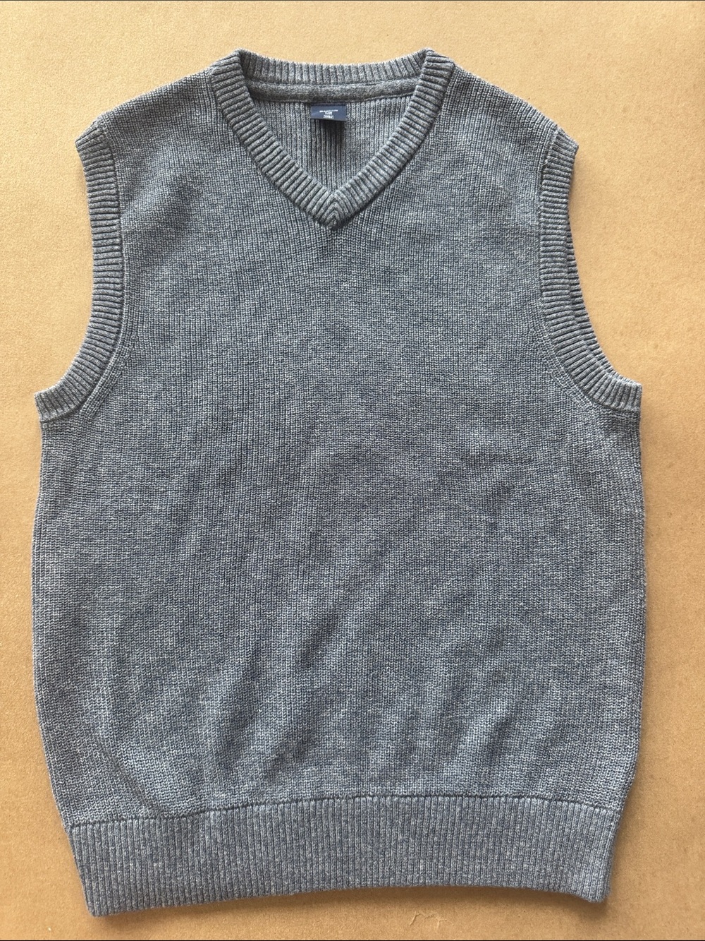 GAP Boys V-Neck Sweater Vest - Heather Gray